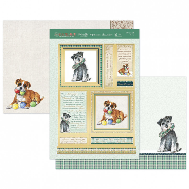 Schnauzer & Boxer Luxury Topper Set